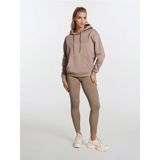 Sinsay - Prążkowane legginsy - beżowy ze sklepu Sinsay w kategorii Spodnie damskie - zdjęcie 186173042