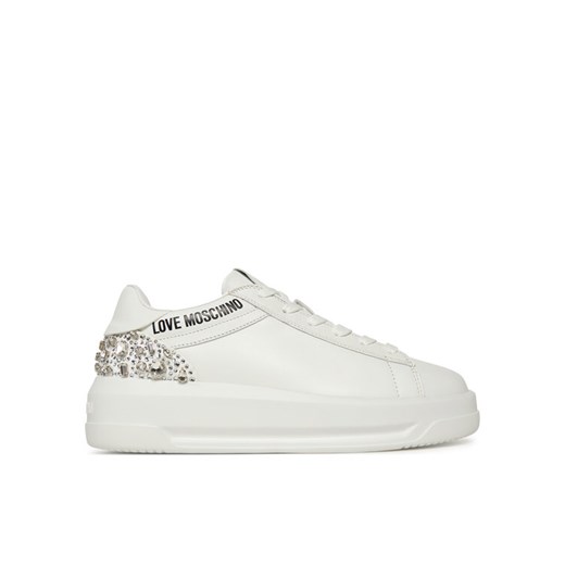 LOVE MOSCHINO Sneakersy JA15305G0NIAL10A Biały ze sklepu MODIVO w kategorii Buty sportowe damskie - zdjęcie 186173260