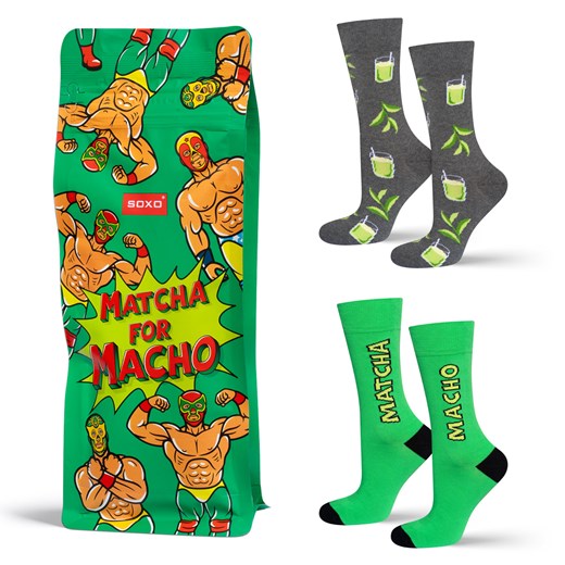 Skarpetki Matcha 2-pak ze sklepu Sklep SOXO w kategorii Skarpetki męskie - zdjęcie 186173461