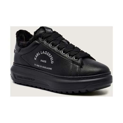 Karl Lagerfeld Skórzane sneakersy KAPRI LUG | shearling ze sklepu Gomez Fashion Store w kategorii Buty sportowe męskie - zdjęcie 186175132