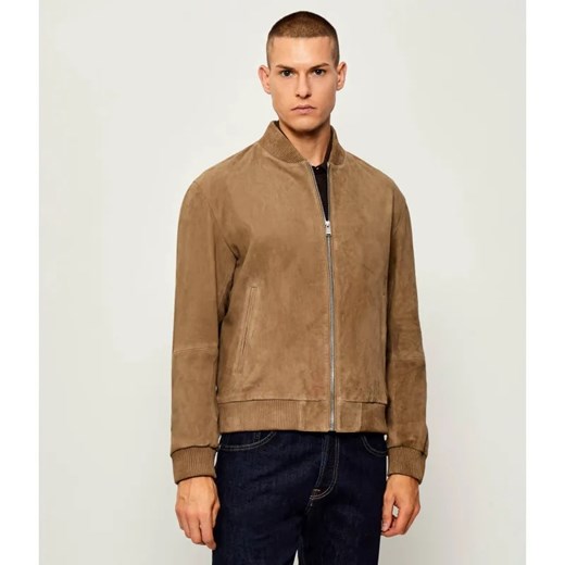 BOSS BLACK Skórzana kurtka bomber H-Muller | Regular Fit ze sklepu Gomez Fashion Store w kategorii Kurtki męskie - zdjęcie 186175194