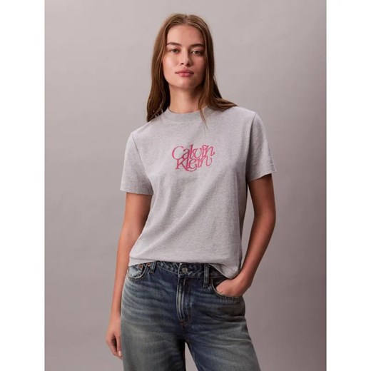 Calvin Klein Jeans T-shirt | Regular Fit ze sklepu Gomez Fashion Store w kategorii Bluzki damskie - zdjęcie 186175214