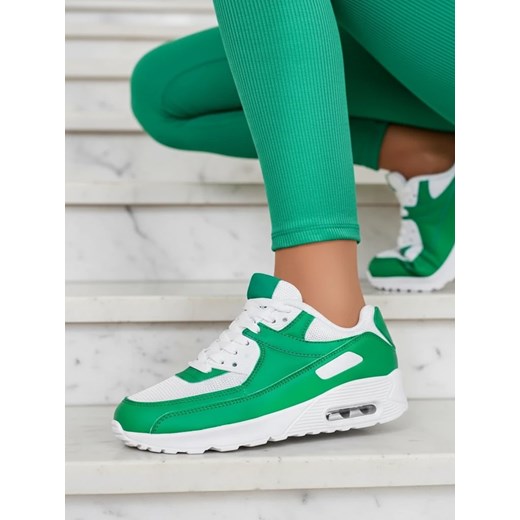 Sneakers Primavera Verde Classico ze sklepu royalfashion.pl w kategorii Buty sportowe damskie - zdjęcie 186176741