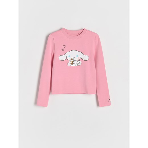 Reserved - Koszulka Cinnamoroll - brudny róż ze sklepu Reserved w kategorii Bluzki dziewczęce - zdjęcie 186177473