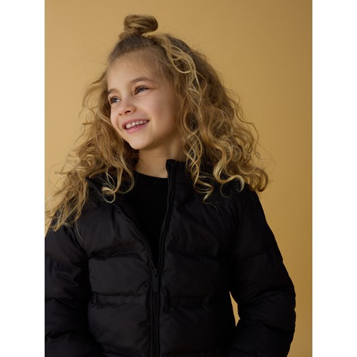 Reserved - Pikowana kurtka z kapturem - czarny Reserved 158 (12 lat) okazja Reserved