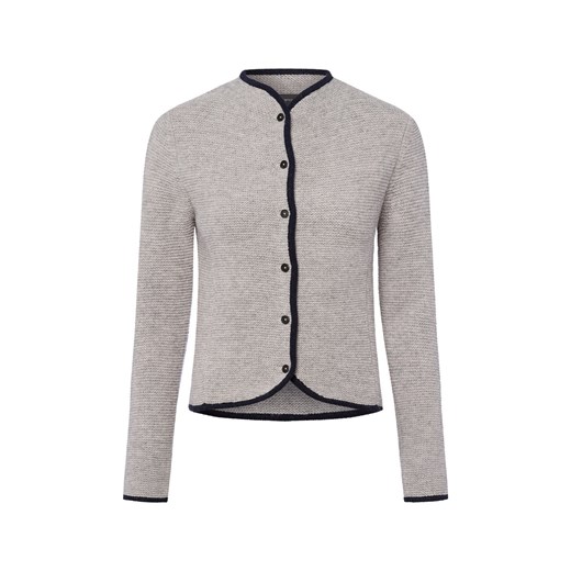 Franco Callegari Wełniany kardigan damski Kobiety Wełna szary jednolity ze sklepu vangraaf w kategorii Swetry damskie - zdjęcie 186178664
