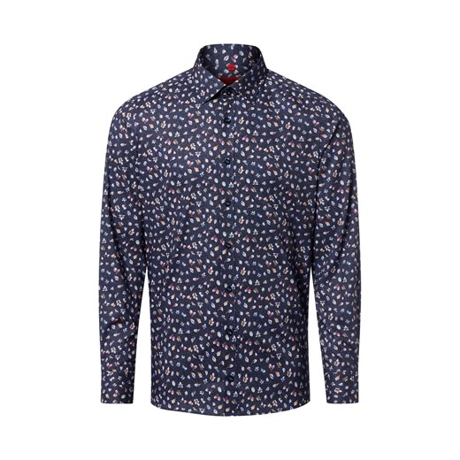 Finshley & Harding Męska koszula biznesowa Mężczyźni Slim Fit Bawełna granatowy wzorzysty - id: 785253-0007-00370 - marki Finshley & Harding - 186178680 Finshley & Harding Męska koszula biznesowa Mężczyźni Slim Fit Bawełna granatowy wzorzysty ze sklepu vangraaf w kategorii Koszule męskie - zdjęcie 186178680