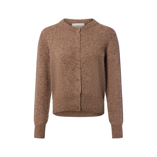 Opus Damski kardigan z zawartością alpaki - Dreni Kobiety Sztuczne włókno brązowy marmurkowy ze sklepu vangraaf w kategorii Swetry damskie - zdjęcie 186178682