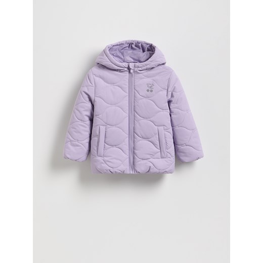 Reserved - Pikowana kurtka z kapturem - fioletowy ze sklepu Reserved w kategorii Kurtki dziewczęce - zdjęcie 186182313