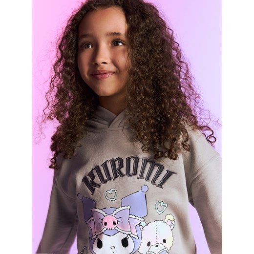 Reserved - Bluza z kapturem Kuromi - ciemnoszary ze sklepu Reserved w kategorii Bluzki dziewczęce - zdjęcie 186182642