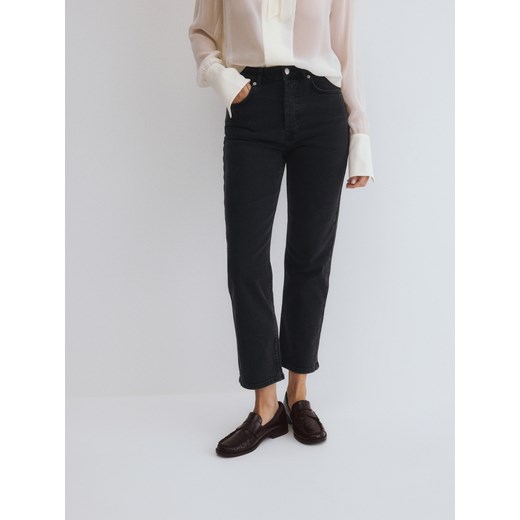 Reserved - Jeansy straight - czarny ze sklepu Reserved w kategorii Jeansy damskie - zdjęcie 186183430