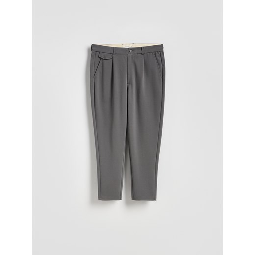 Reserved - Spodnie chino regular fit - jasnoszary ze sklepu Reserved w kategorii Spodnie męskie - zdjęcie 186183684