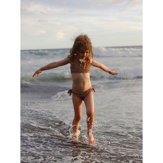 Reserved - Dwuczęściowy strój kąpielowy we wzór - brązowy Reserved 98/104 (2-4 lata) promocja Reserved