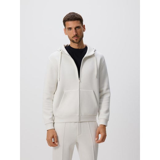 Reserved - Bluza regular z kapturem - złamana biel ze sklepu Reserved w kategorii Bluzy męskie - zdjęcie 186184161