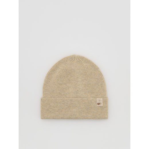 Reserved - Dzianinowa czapka beanie - beżowy - id: 857HJ-08X - marki Reserved - 186184433 Reserved - Dzianinowa czapka beanie - beżowy ze sklepu Reserved w kategorii Czapki dziecięce - zdjęcie 186184433