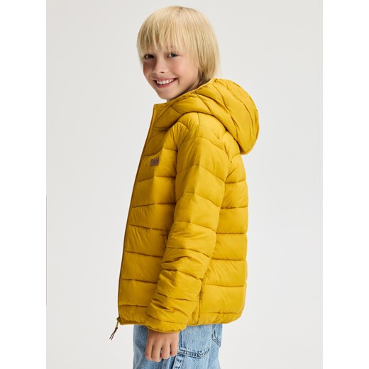 Reserved - Pikowana kurtka - bursztynowy ze sklepu Reserved w kategorii Kurtki chłopięce - zdjęcie 186184784