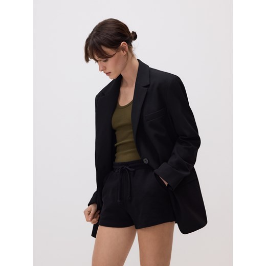 Reserved - Bawełniane szorty - czarny ze sklepu Reserved w kategorii Szorty - zdjęcie 186184972