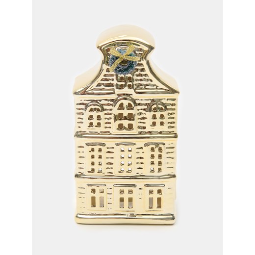 Sinsay - Świecznik z motywem zimowym w kształcie domku - złoty Sinsay One Size Sinsay