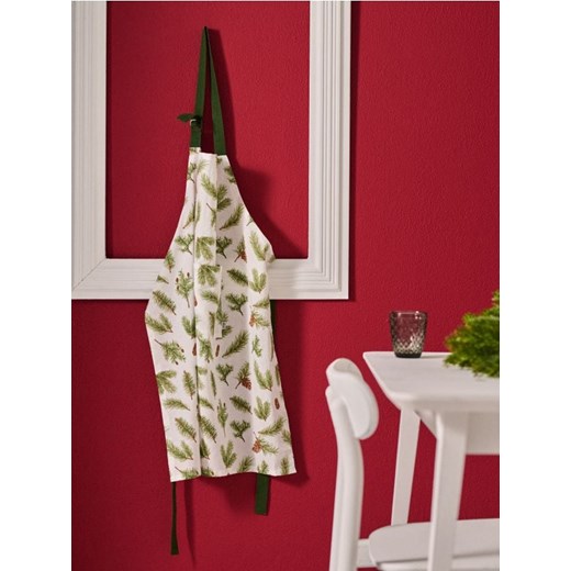 Sinsay - Fartuch z motywem świerku - zielony - id: 650GS-77X - marki Sinsay - 186185592 Sinsay - Fartuch z motywem świerku - zielony ze sklepu Sinsay w kategorii Fartuchy kuchenne - zdjęcie 186185592
