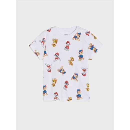 Sinsay - Bawełniana koszulka ze wzorkiem Paw Patrol - biały - id: 993DY-00X - marki Sinsay - 186185621 Sinsay - Bawełniana koszulka ze wzorkiem Paw Patrol - biały ze sklepu Sinsay w kategorii T-shirty chłopięce - zdjęcie 186185621