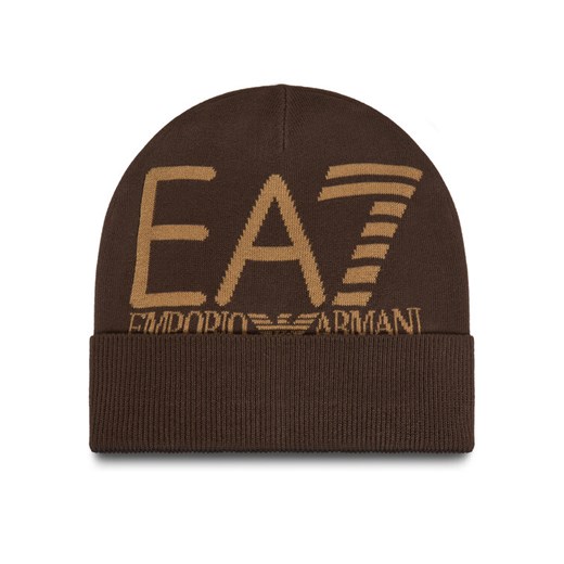 EA7 Emporio Armani Czapka 7X000006 AF11994 M6162 Brązowy ze sklepu MODIVO w kategorii Czapki zimowe męskie - zdjęcie 186186780