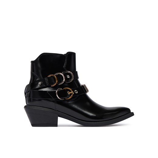 PINKO Botki Ankle Boot Box Calf SD0343 P114 Z99 Czarny ze sklepu MODIVO w kategorii Botki - zdjęcie 186186814