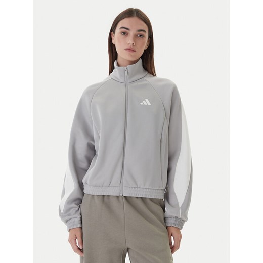 adidas Bluza Stadium KA6251 Szary Loose Fit ze sklepu MODIVO w kategorii Bluzy damskie - zdjęcie 186186820