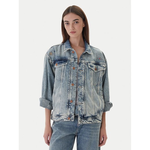 Mustang Kurtka jeansowa Arcata 1016944 Niebieski Loose Fit ze sklepu MODIVO w kategorii Kurtki damskie - zdjęcie 186186824