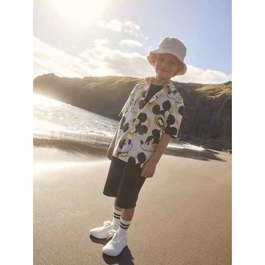 Reserved - Koszula Mickey Mouse - beżowy ze sklepu Reserved w kategorii Koszule chłopięce - zdjęcie 186187924