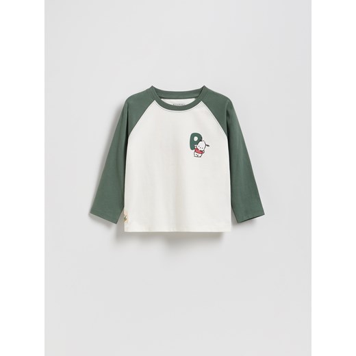 Reserved - Longlseeve Pochacco - złamana biel ze sklepu Reserved w kategorii T-shirty chłopięce - zdjęcie 186188020