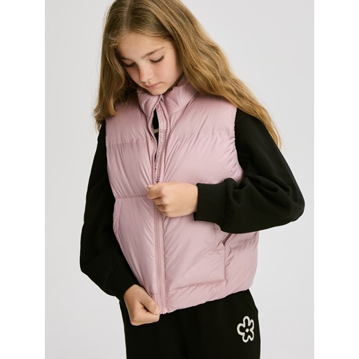 Reserved - Pikowana kamizelka - fioletowy ze sklepu Reserved w kategorii Kamizelki dziewczęce - zdjęcie 186188343