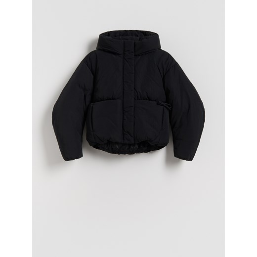 Reserved - Pikowana kurtka z kapturem - czarny ze sklepu Reserved w kategorii Kurtki dziewczęce - zdjęcie 186188420