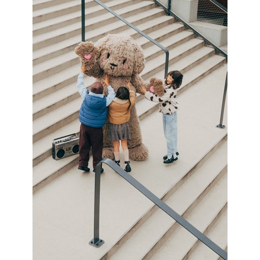 Reserved - Kurtka z imitacji baranka - wielobarwny ze sklepu Reserved w kategorii Kurtki dziewczęce - zdjęcie 186188443