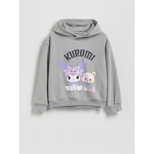 Reserved - Bluza z kapturem Kuromi - ciemnoszary ze sklepu Reserved w kategorii Bluzki dziewczęce - zdjęcie 186188613
