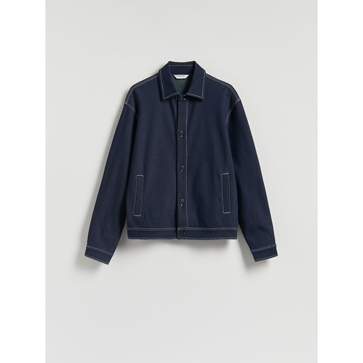 Reserved - Kurtka z nadrukiem na plecach - granatowy ze sklepu Reserved w kategorii Kurtki męskie - zdjęcie 186188921