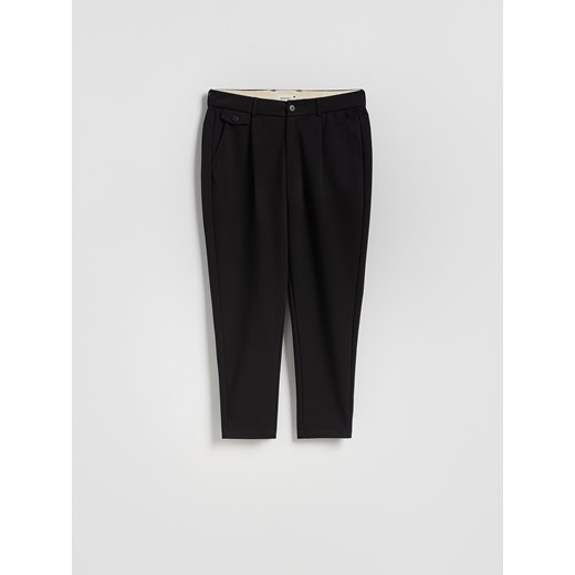 Reserved - Spodnie chino regular fit - czarny ze sklepu Reserved w kategorii Spodnie męskie - zdjęcie 186190083