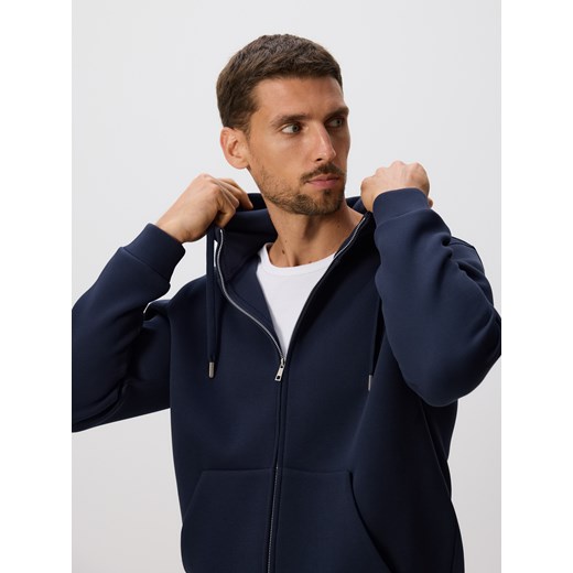 Reserved - Bluza regular z kapturem - granatowy ze sklepu Reserved w kategorii Bluzy męskie - zdjęcie 186190452