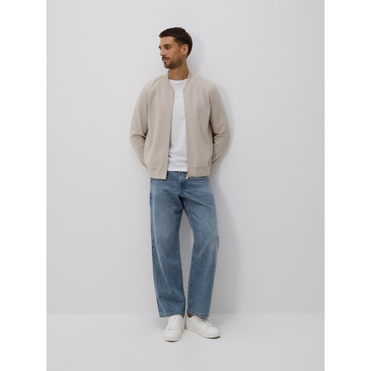 Reserved - Bluza bomberka - beżowy ze sklepu Reserved w kategorii Bluzy męskie - zdjęcie 186190500