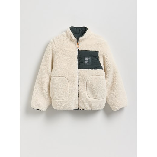 Reserved - Dwustronna kurtka - jasny zielony ze sklepu Reserved w kategorii Kurtki chłopięce - zdjęcie 186190570