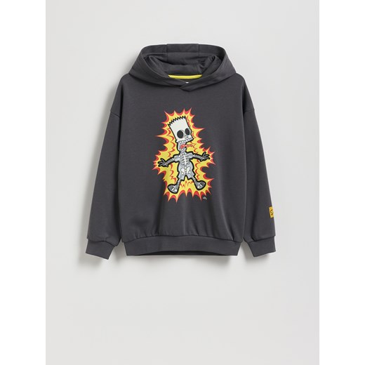 Reserved - Świecąca bluza The Simpsons - ciemnoszary ze sklepu Reserved w kategorii Bluzy chłopięce - zdjęcie 186190793