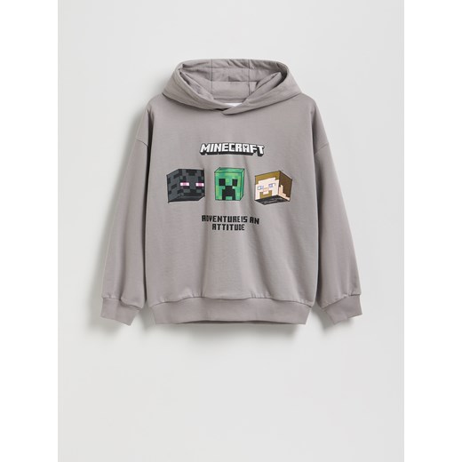 Reserved - Bluza Minecraft - ciemnoszary ze sklepu Reserved w kategorii Bluzy chłopięce - zdjęcie 186190811
