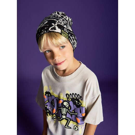 Reserved - Czapka SmileyWorld® - czarny ze sklepu Reserved w kategorii Czapki dziecięce - zdjęcie 186191044