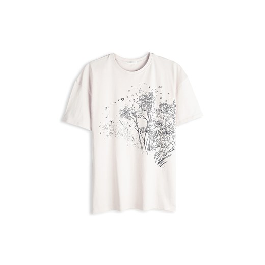 GATE Bawełniana koszulka z nadrukiem 34 ze sklepu gateshop w kategorii Bluzki damskie - zdjęcie 186192240