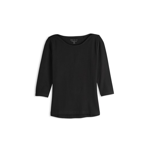 GATE Podstawowy elastyczny t-shirt z rękawem 3/4 34 ze sklepu gateshop w kategorii Bluzki damskie - zdjęcie 186192314