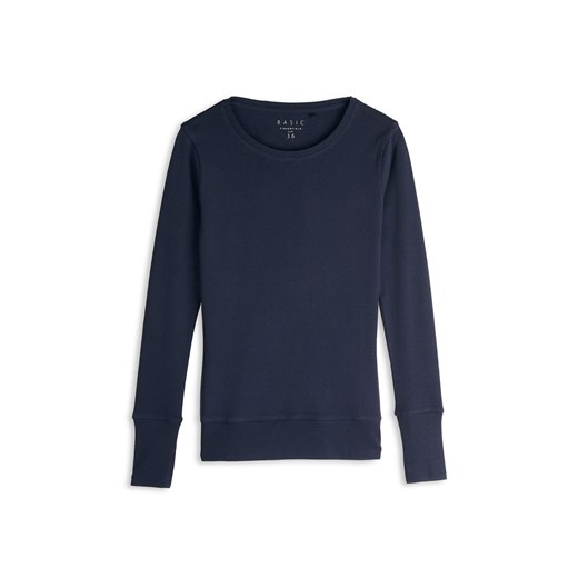 GATE Podstawowy bawełniany T-shirt z długim rękawem 34 ze sklepu gateshop w kategorii Bluzki damskie - zdjęcie 186192600