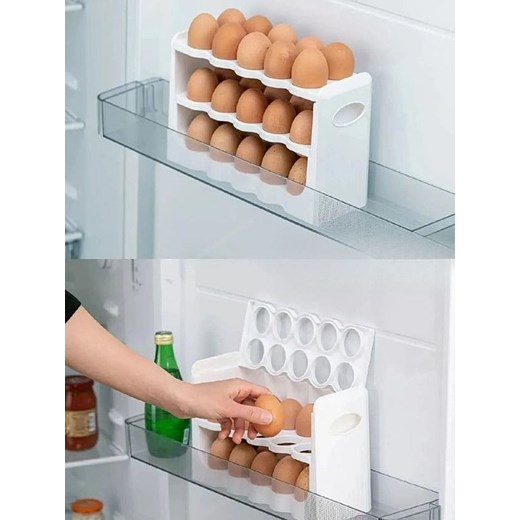 Violeta Home Pojemnik w kolorze białym na jajka - 27 x 17 x 10 cm ze sklepu Limango Polska w kategorii Akcesoria i przechowywanie - zdjęcie 186192870