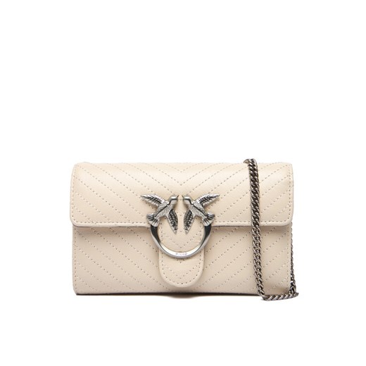 Torebka PINKO Love One Wallet Light AI 25-26 PLTT 105344 A2JC Écru ze sklepu eobuwie.pl w kategorii Kopertówki - zdjęcie 186193043