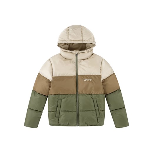 Levi&apos;s Kids Kurtka pikowana w kolorze oliwkowo-jasnobrązowo-beżowym ze sklepu Limango Polska w kategorii Kurtki chłopięce - zdjęcie 186195254