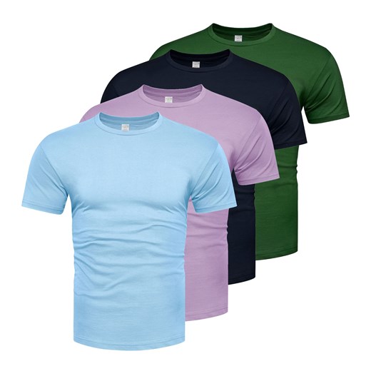 Koszulka męska komplet 4sztuki kolory Recea ze sklepu Recea.pl w kategorii T-shirty męskie - zdjęcie 186195893