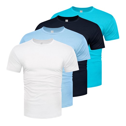 Koszulka męska komplet 4sztuki kolory Recea ze sklepu Recea.pl w kategorii T-shirty męskie - zdjęcie 186195894